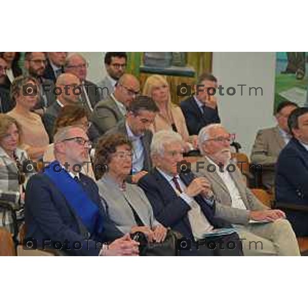 Foto Manzoni Tiziano/LaPresse 6-05-2023Bergamo Italia - Cronaca - Bergamo consegna diplomi dell\'Istituto Giulio Natta Giuseppe Valditara, Ministro dell\'istruzione e del Merito.