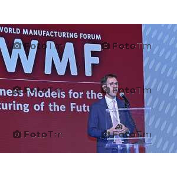 Foto Manzoni Tiziano/LaPresse 27-11-2023 Bergamo Italia- Cronaca Orhan Treviglio World Manufacturing Foundation XI ediz l World Manufacturing Forum “Nuovi modelli di business per il manifatturiero del futuro”